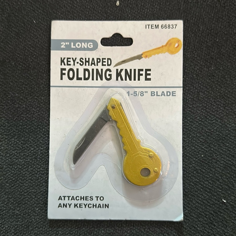 Gold Key Shaped Folding Box Cutter